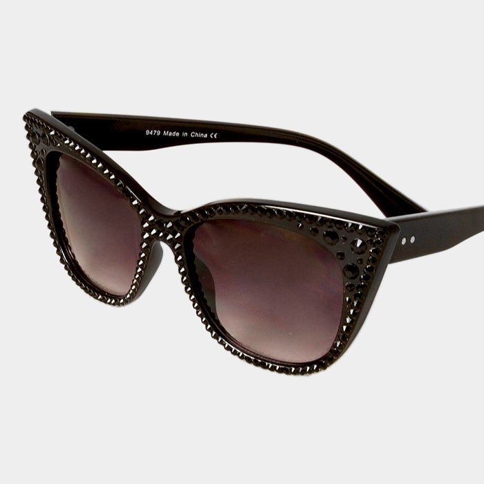 Crystal Cat Eye Sunglasses - Southern Serenity