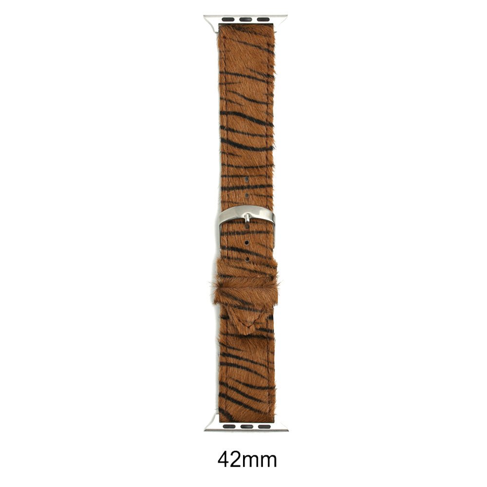 Genuine Leather Zebra Apple Watch Band - Southern Serenity
