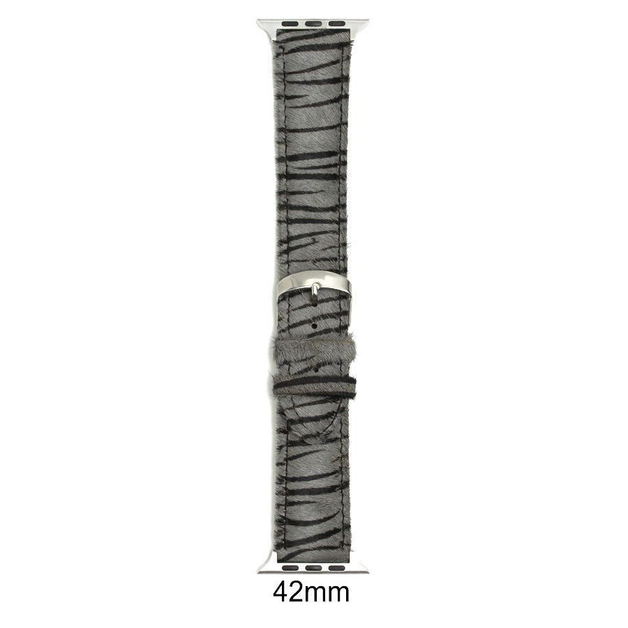 Genuine Leather Zebra Apple Watch Band - Southern Serenity