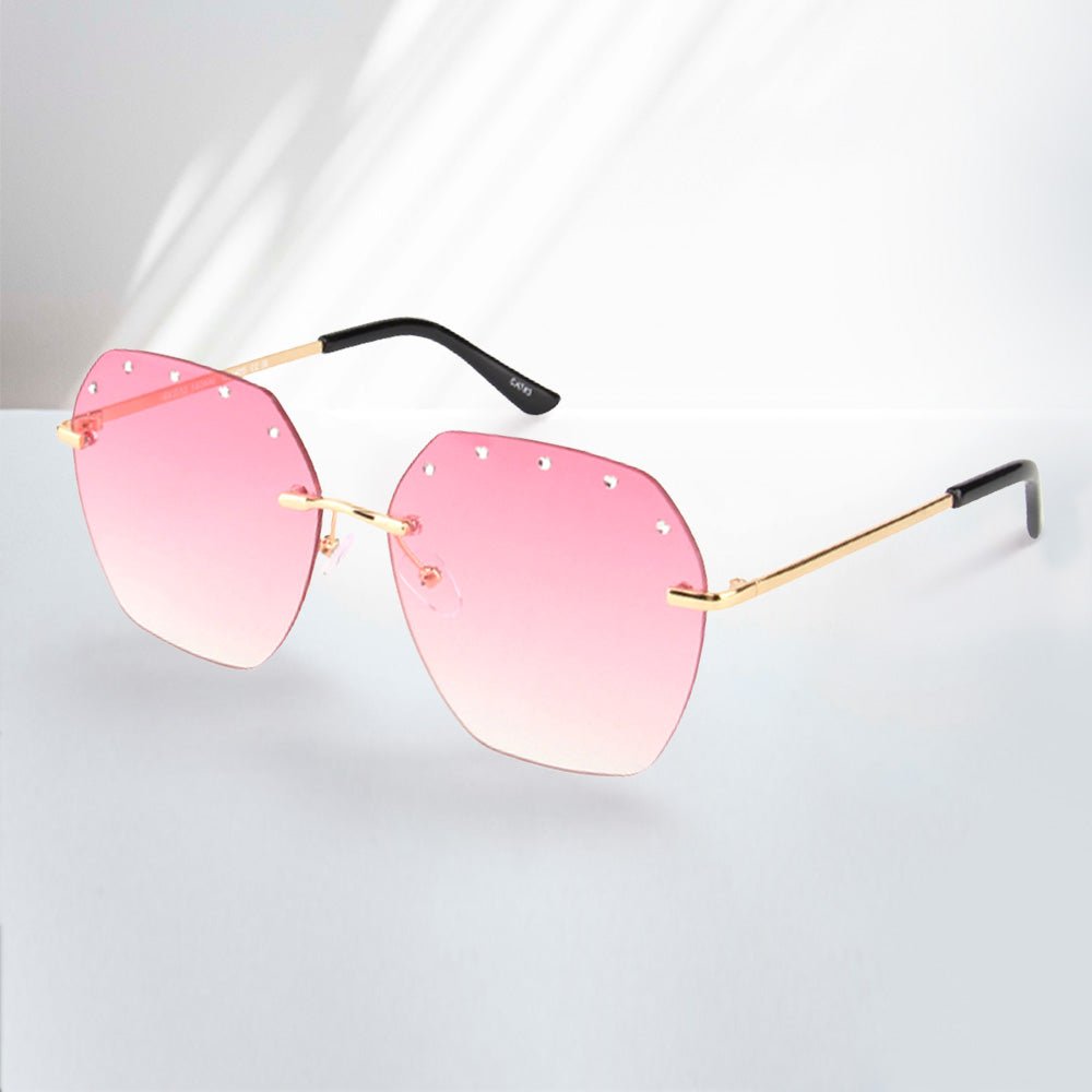 Studded Ombre Tinted Wayfarer Sunglasses - Southern Serenity